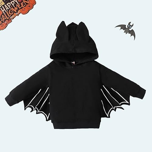 Miniatura 4 de Trajes de murciélago de Halloween para niños y niñas, mameluco de una sola pieza, overol de murciélagos para niños pequeños, conjunto de pantalones