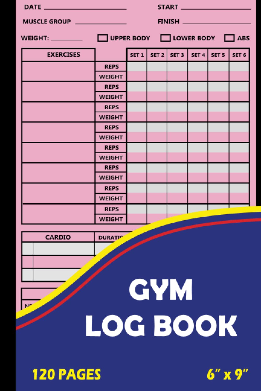 Gym Log Book Workout Logbook for Men and Women, Exercise Notebook for