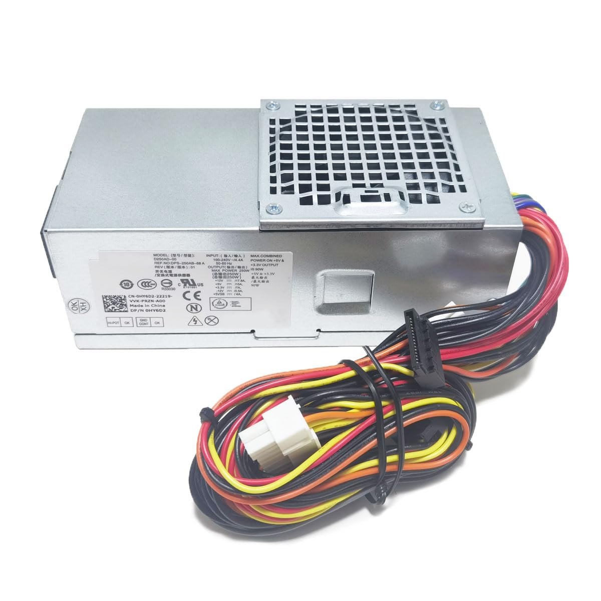 Zasilacz PC 250W D250AD-00 L250PS-00 F250AD-00 H250AD-00 L250AD-00 AC250AD-00 Kompatybilny z Dell OptiPlex 390 790 990 3010 7010 901000 DT