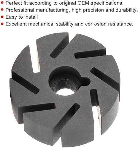 Miniatura 2 de Impulsor de bomba de vacío, impulsor de motor de bomba de vacío de bloqueo central Akozon apto para