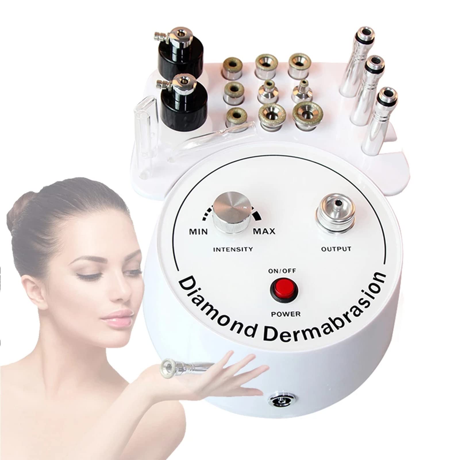 Diamond Dermabrasion Microdermabrasion Skin Scrubber Vacuum Facial Peeling Sprayer Blackhead Acne Remover Skin Care Beauty Machine