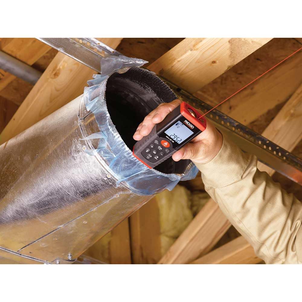 RIDGID 36158 Télémètre laser micro LM-100, télémètre laser numérique pour des relevés de température de surface précis et rapides