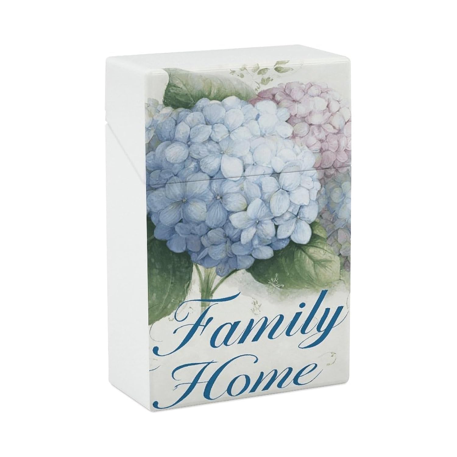 Hydrangea Floral Plastic Cigarette Case King Size for Men Women