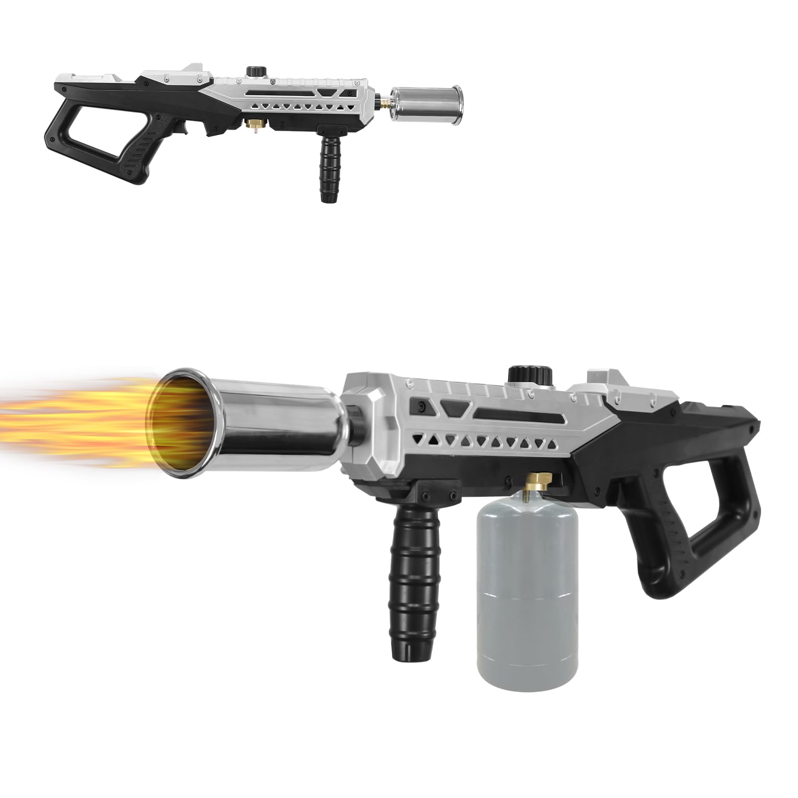 ptlsy Potente soplete de propano, pistola lanzallamas con llama ajustable, soplete para parrilla, barbacoa, filetes, camping y cocina (tanque no incluido)