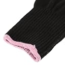 Phenovo Professional Heat Resistant Glove for Hair Styling Heat Blocking Curling Flat Iron Wand Cotton Black FOR BOTH RIGHT LEFT HAND gallery image