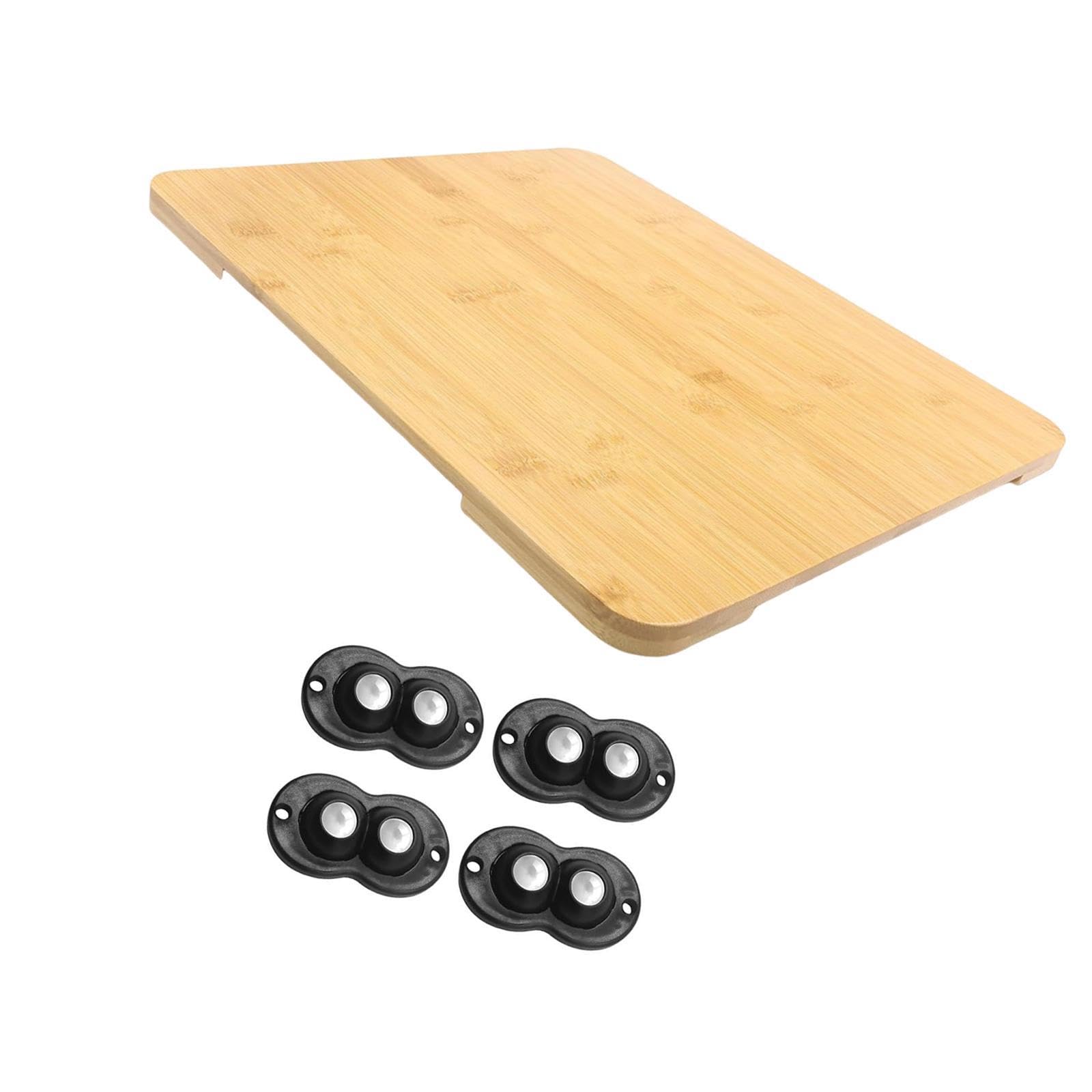 predolo Organizador Deslizante de Madera para ollas arroceras y cafeteras, Color Madera, Individual