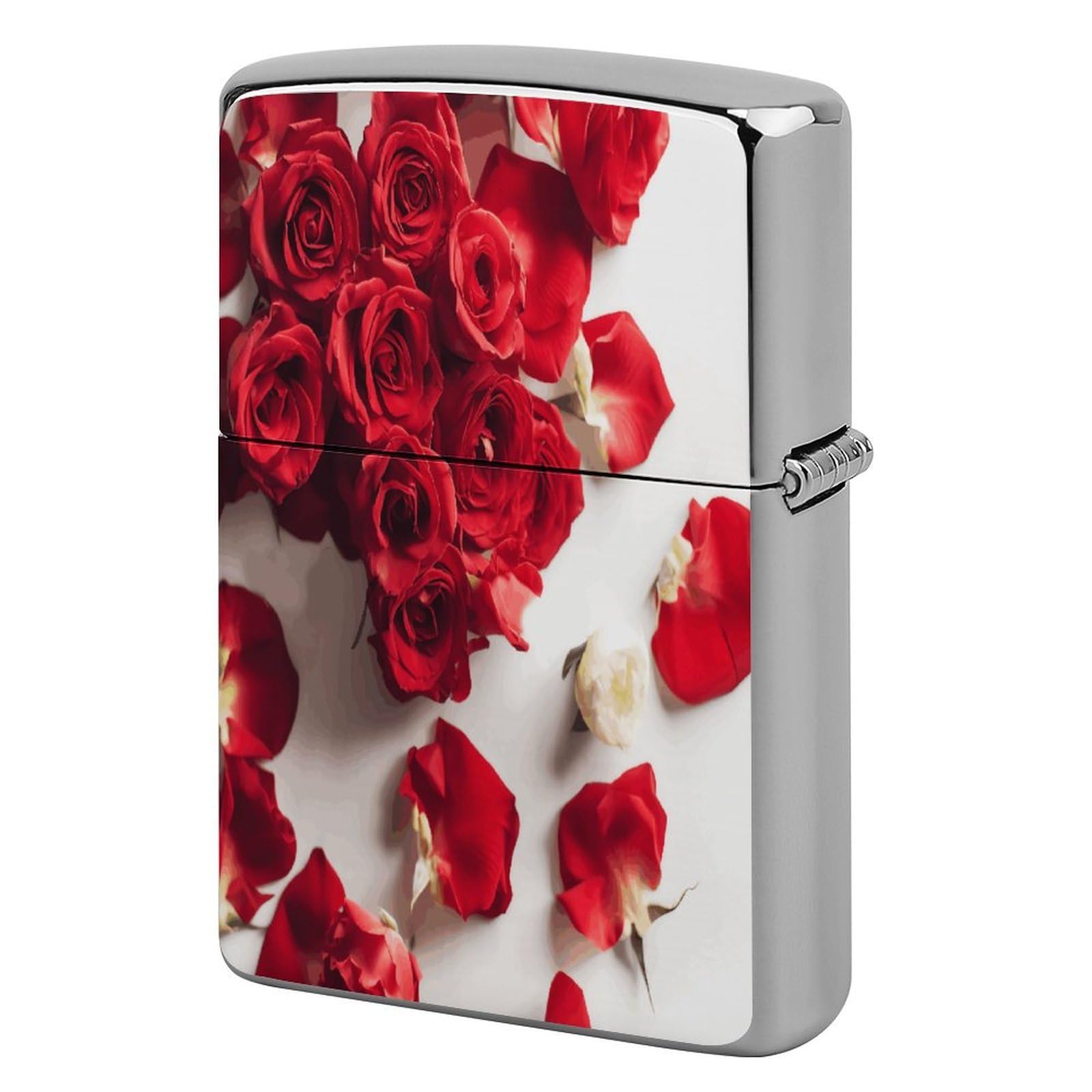 Fodpand Style Flowers On Background Metal Lighter Case Cover Lighter Sleeve