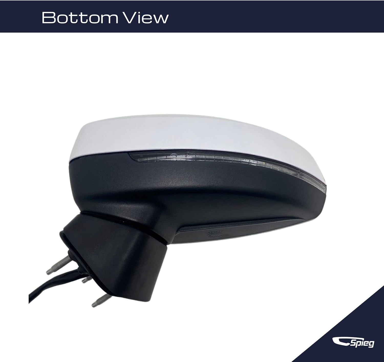 Spieg Driver Side Mirror for 2015-2020 Audi A3 Quattro S3 Power Folding Turn Signal Light Painted White Cover 8 Pins Left