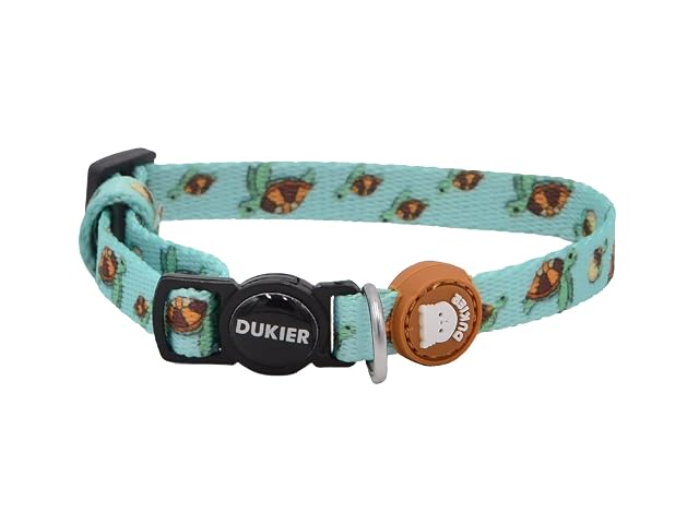 DUKIER - Collar para Gatos, Regulable y Ajustable, Accesorio Mascotas Resistente y con Cierre de Seguridad…