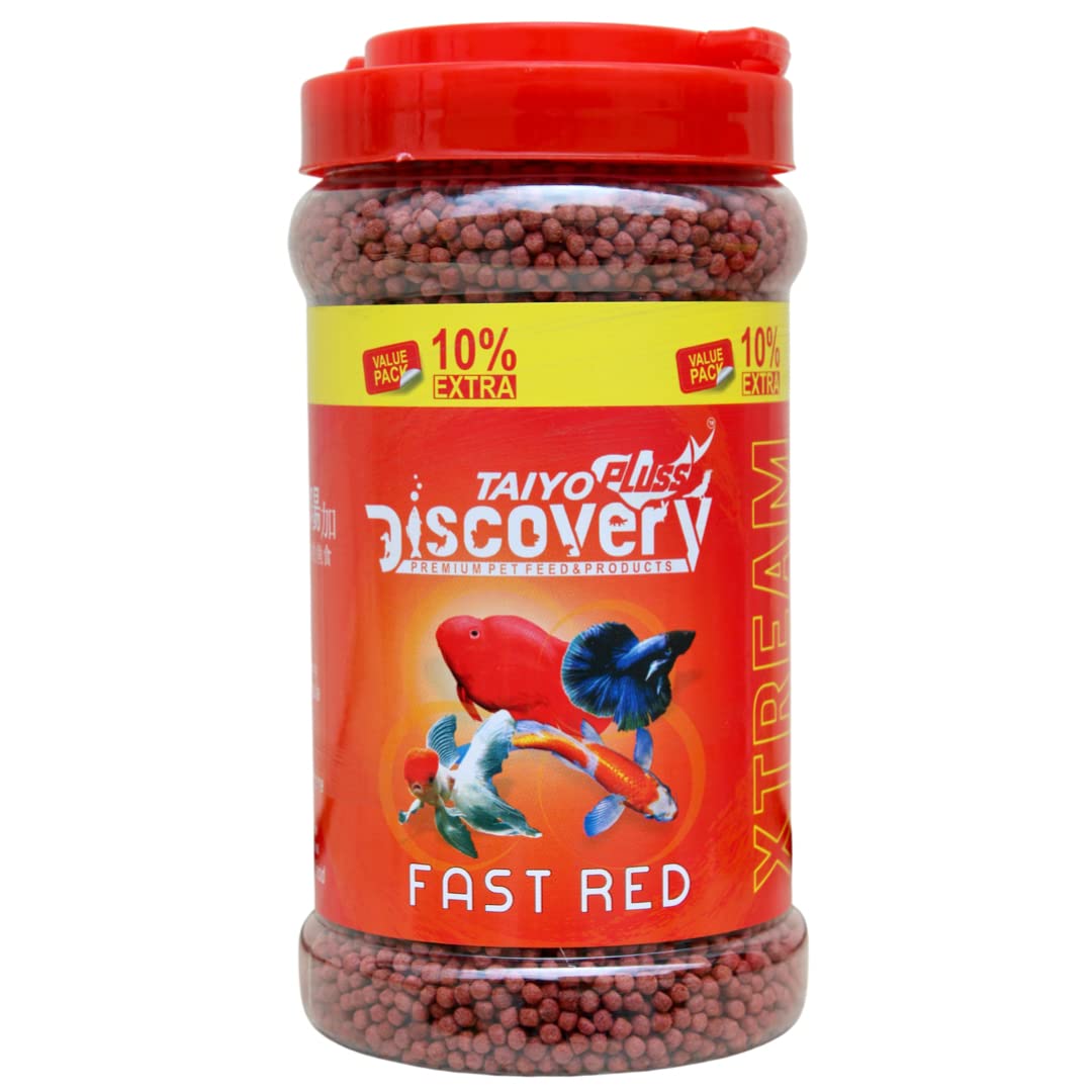 See full amazon price history chart for Taiyo Pluss Discovery® Xtream Fast Red Fish Food - 330 gm + 33 gm Free (2.5 mm Pellets) | Growth Enhancing Formula | Suitable for Gold Fish, Angelfish, Molly, Tetra, Dwarf Gourami, Sword Tails, Catfish, Firemouth, Rasbora, Small Parrot Fish, Betta, Taiyo Pluss Discovery® Xtream Fast Red Fish Food - 330 gm + 33 gm Free (2.5 mm Pellets) | Growth Enhancing Formula | Suitable for Gold Fish, Angelfish, Molly, Tetra, Dwarf Gourami, Sword Tails, Catfish, Firemouth, Rasbora, Small Parrot Fish, Betta, (B082565FN2) Amazon Price History, Amazon Price Tracker