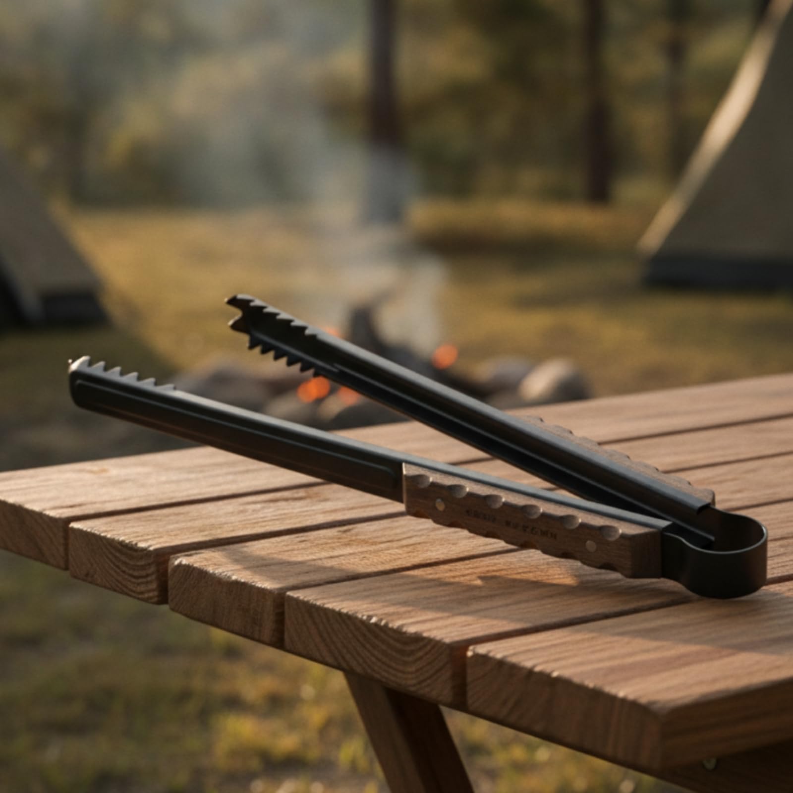 Pinza per Carbone Resistente Al Calore | Lunga, Pinza per Barbecue, Antiscivolo, Pinze, Campeggio