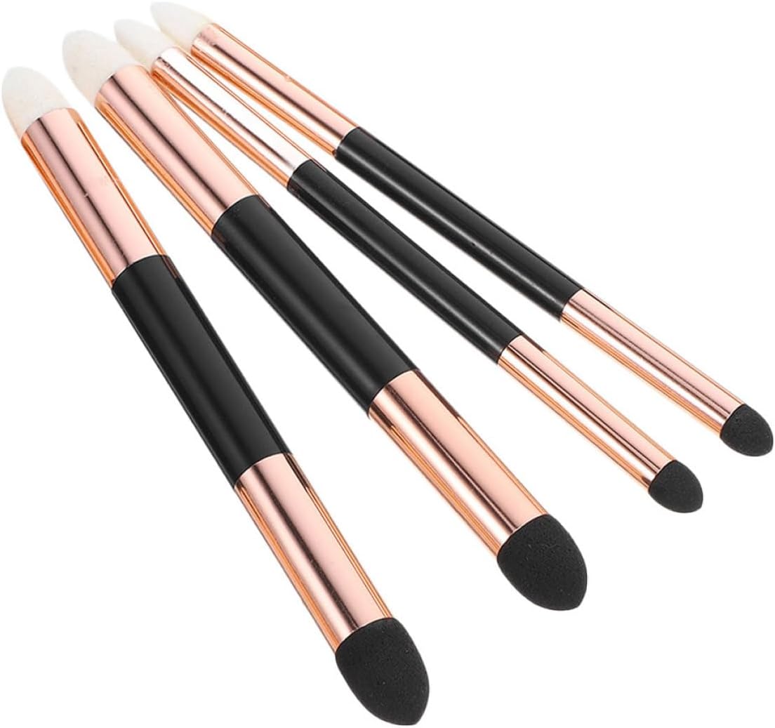 CALLARON 4pcs Double-Headed Sketch Highlight Wiper and Detail Blending Pen Set, Rose Gold, Large Small Sponge Blenders for Drawing, Washable Reusable Art Tools for Artists and DIY Craft