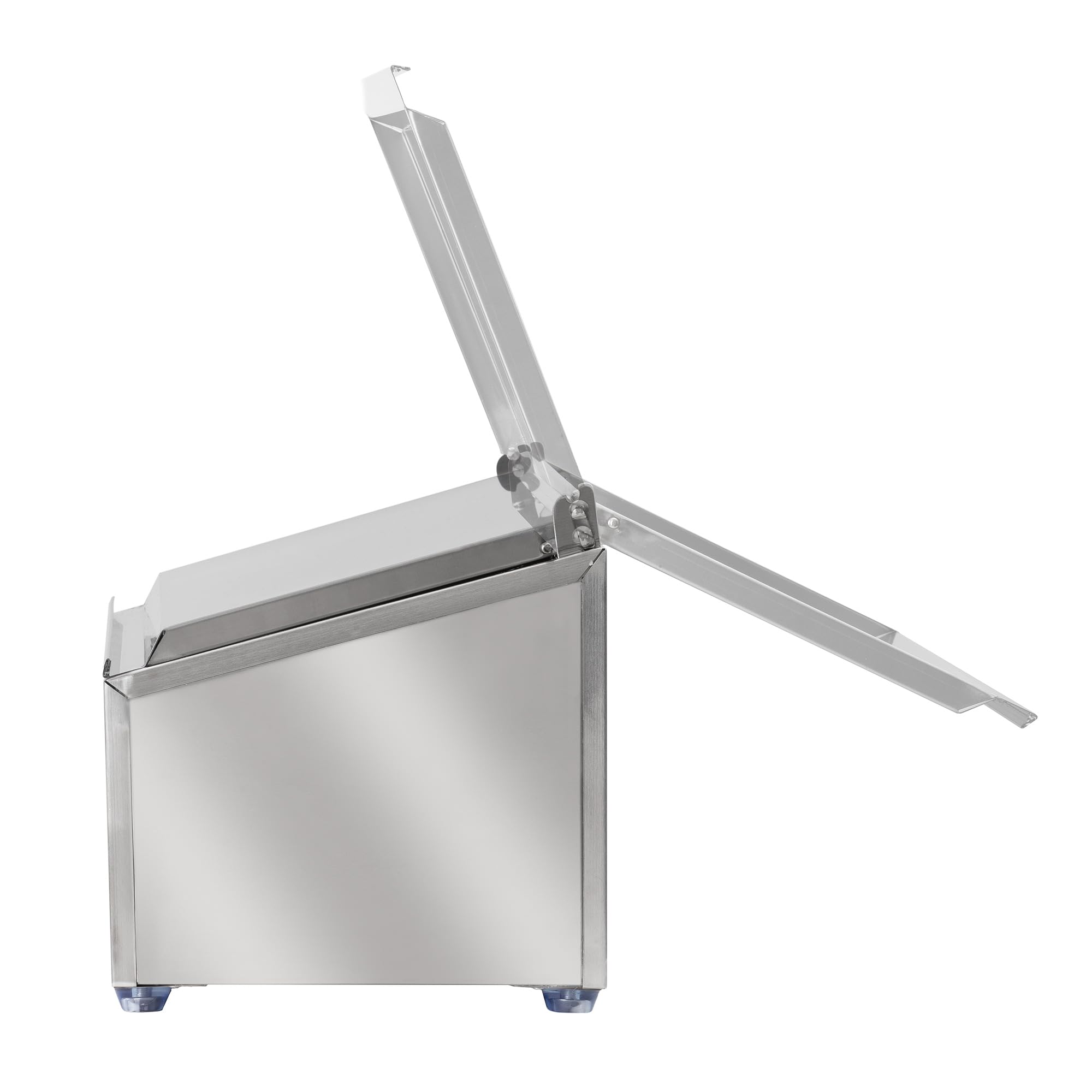 Mahlzeit Contenitore per ingredienti in acciaio inox 4 contenitori per catering da 1/6 GN con piedini in gomma | 71,5 x 22,5 x 24 cm