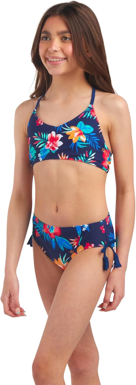 Kanu Surf Girls' Willow V-Neck Bikini Beach Sport 2-Piece Swimsuits - Image 2