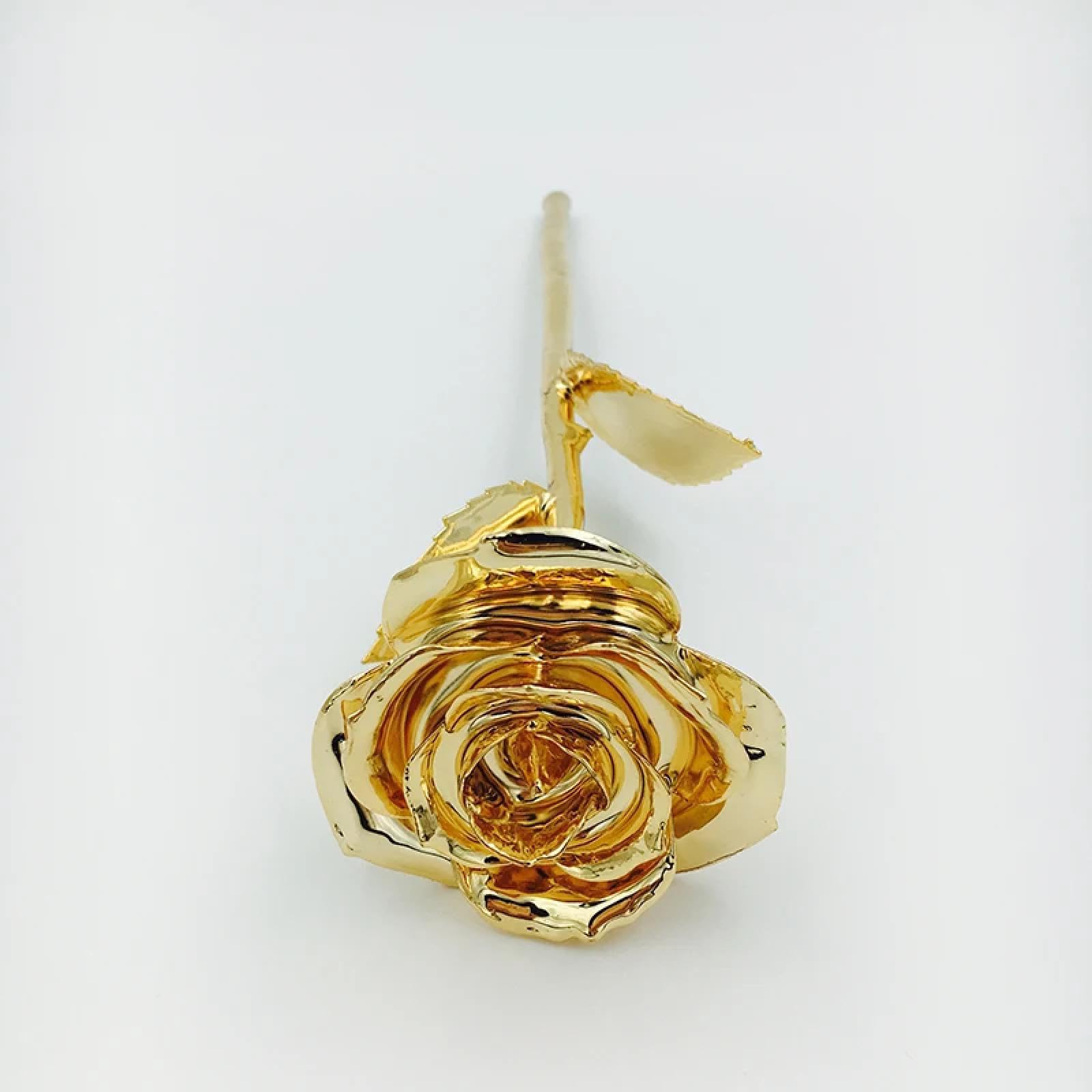 Rosa real preservada en oro de 24k: decoración exclusiva para momentos únicos