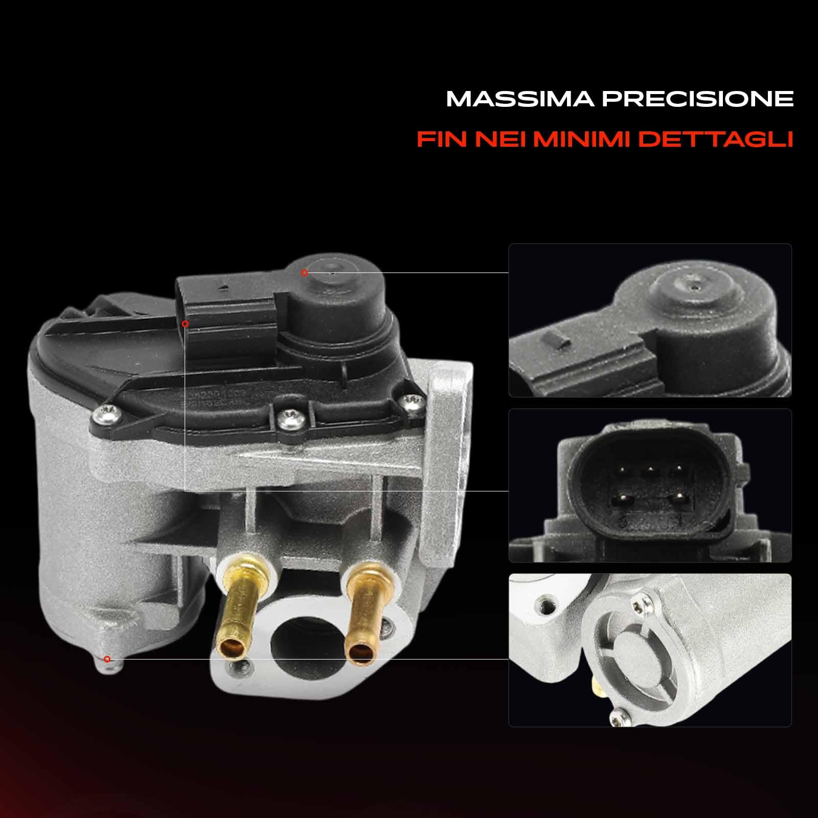 Frankberg Valvola EGR Compatibile con Golf Plus 521 5M1 1.6 FSI A3 8P1 1.6 FSI Golf V 1K1 1.6 FSI E.O.S 1F7 1F8 1.6 FSI Polo 9A 9N 1.4 FSI Replace# 03C131503B,555204