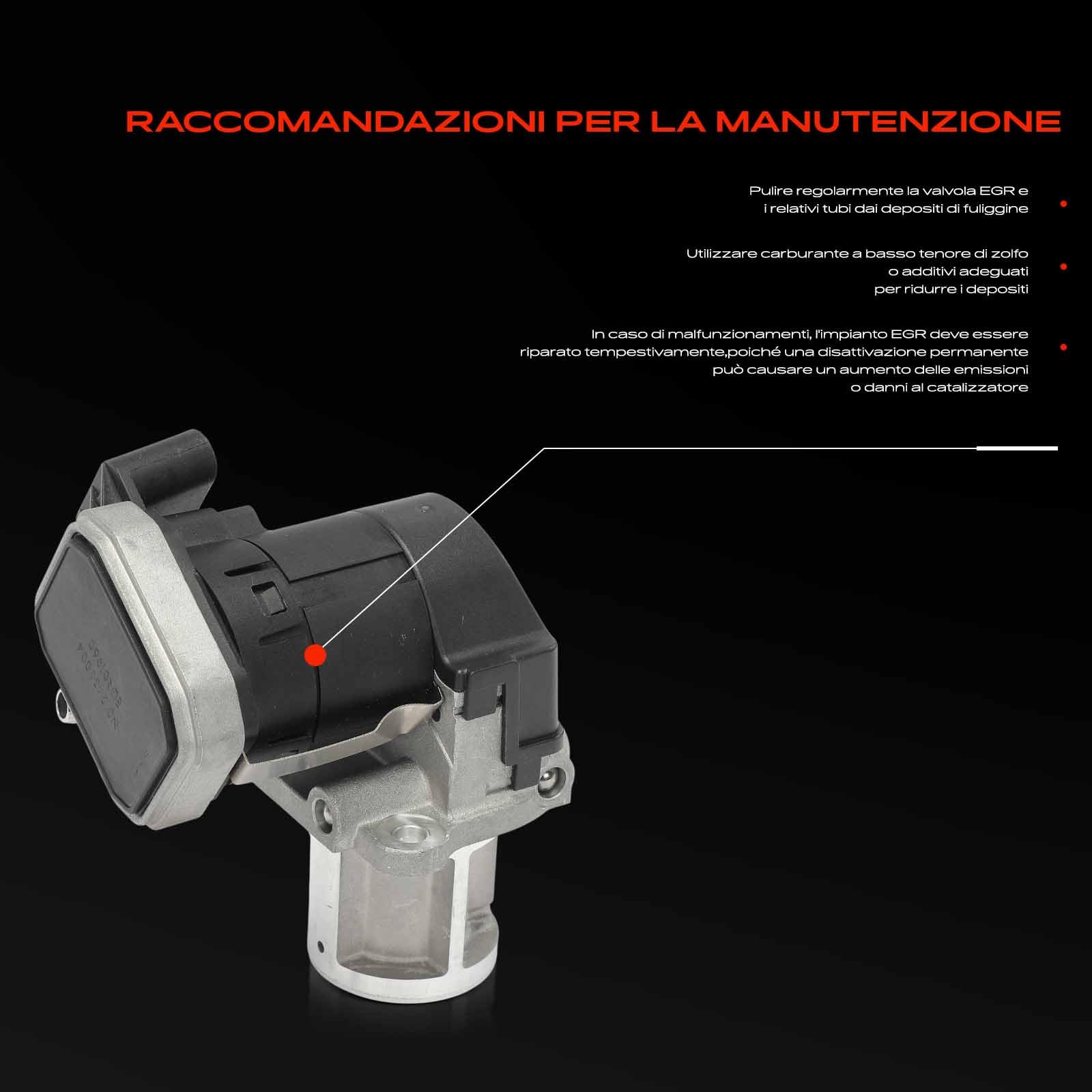 Frankberg Valvola EGR con guarnizioni 6421401960 | Compatibile con: Classe G Cabriolet W463, Classe E W212, Classe C W204, Classe GLK X204, Classe G W463