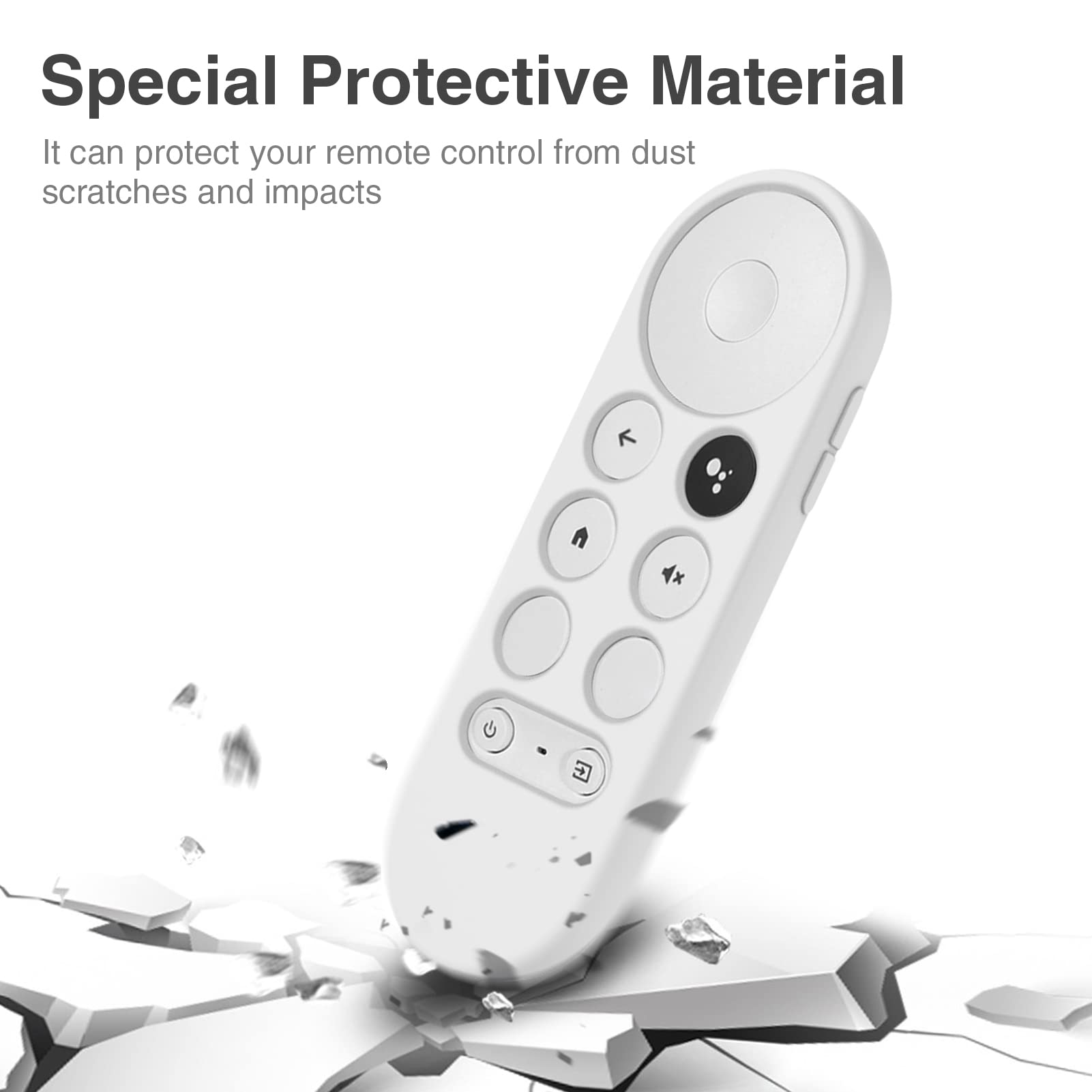 Custodia In Silicone Per Telecomando Google Chromecast 2020 | Copertura Protettiva Antiurto E Antiscivolo | Colore Blu
