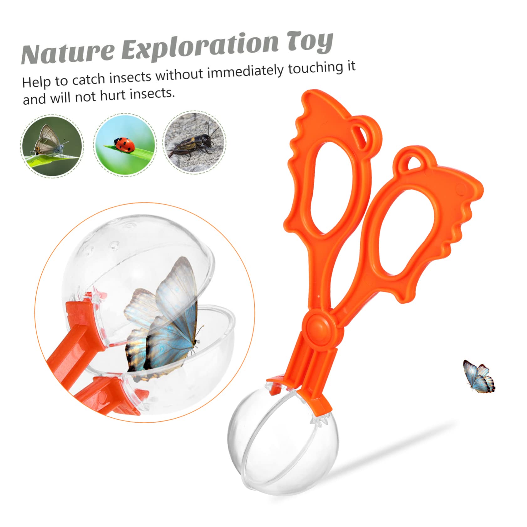 UPKOCH Kit de Capture D'insectes avec Loupe pour Garçon et Filles Ventilation en Plastique et Échantillon de Faux Insectes, pour L'observation Nature et L'exploration