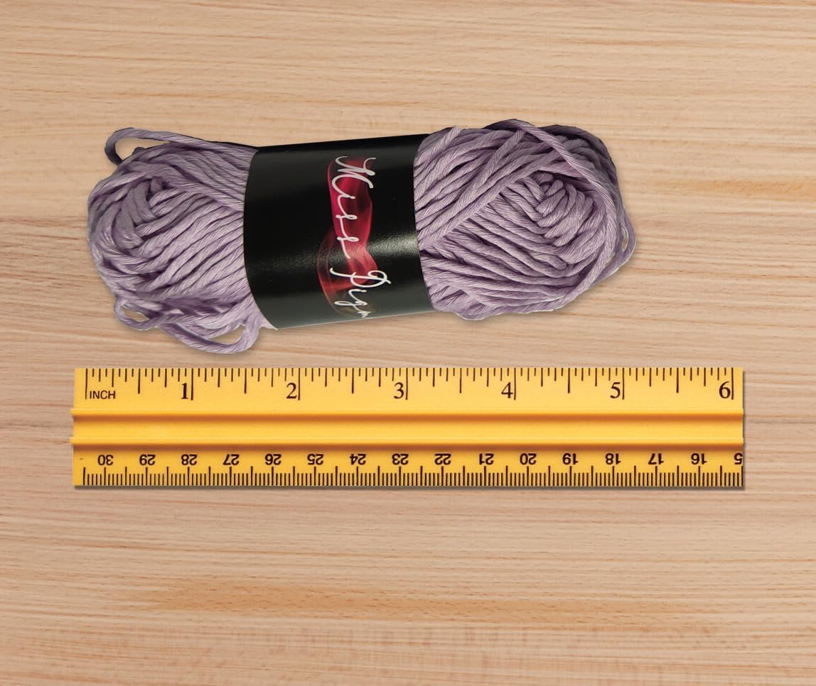 Glow-in-the-Dark Yarn - 5 Colors, Glows Green (Purple) - 2200 Inches - Polyester image 2