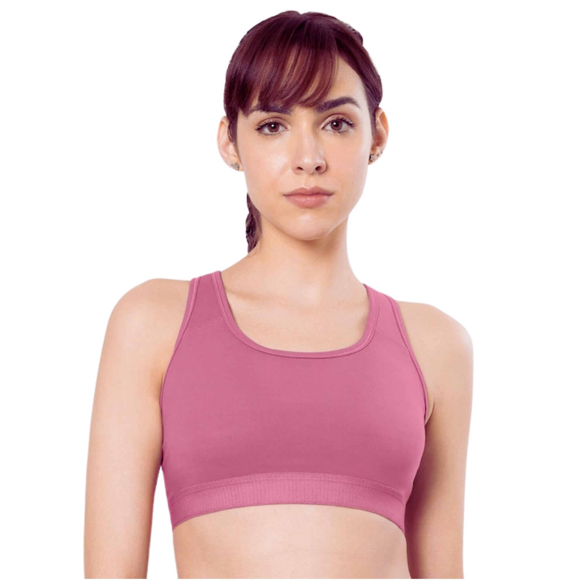 shoppy villa with sv logo Shoppy Villa - Sports Bras for Women | Gym Bras for Women Workout | Yoga Bra, Camisole Bra for Women, Lighty Padded Cup Bra for Women with Full Coverage with Removable Pads | Pink | XXL-picture-22
