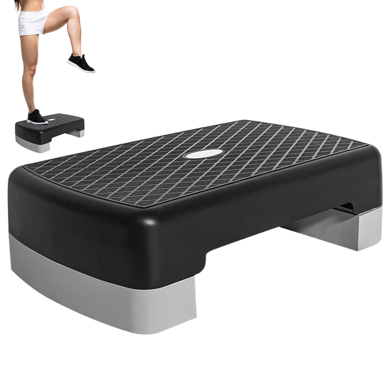 Étape d'exercice - Steppers De Hauteur Réglable pour l'exercice | Équipement Antidérapant De 17,7 Pouces pour Le Gymnase À Domicile De Stepper Aérobie avec Équipement De Fitness À Hauteur Réglable