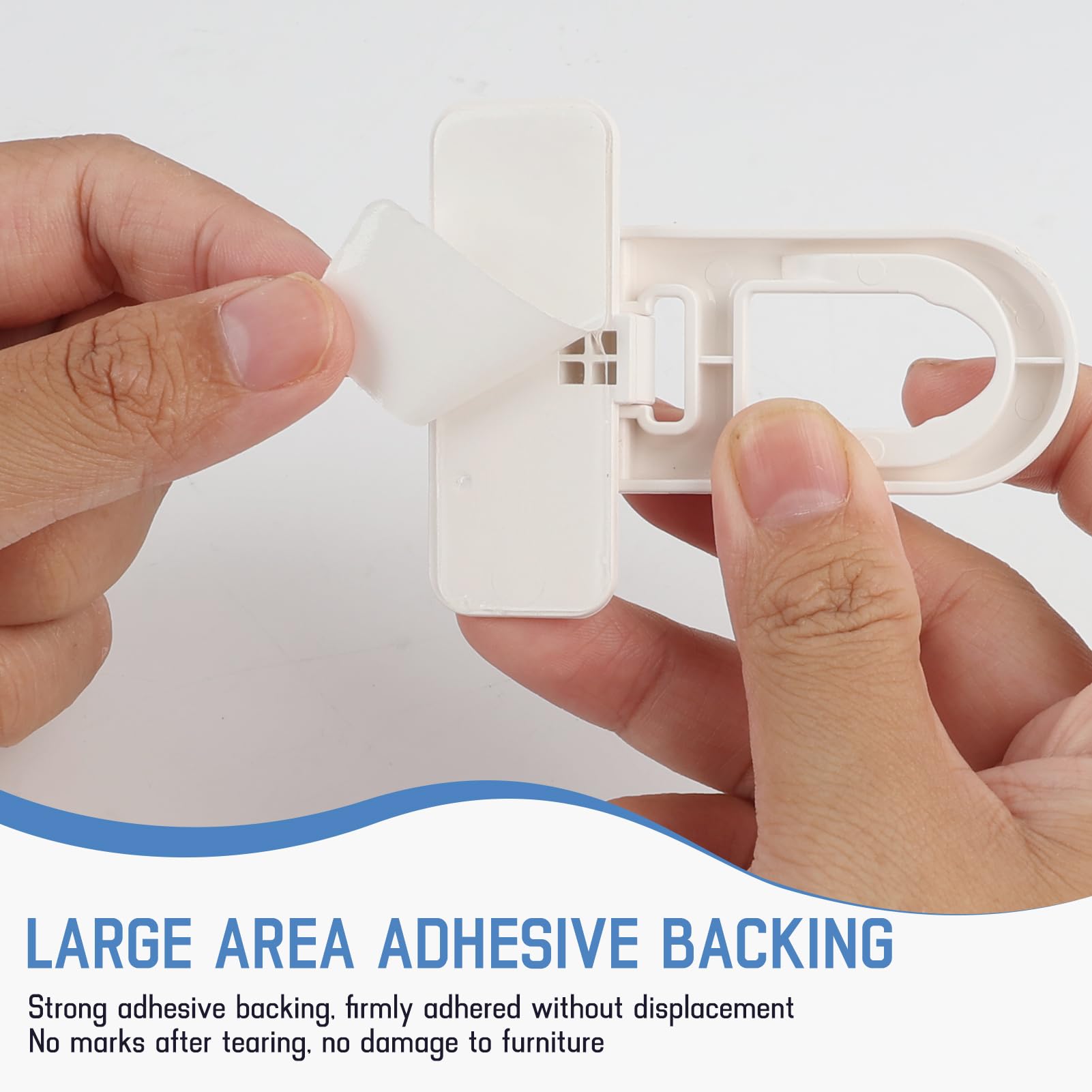 4PCS Serrure de porte de réfrigérateur de sécurité enfant, Blanc, Serrure de Porte de Réfrigérateur, Cadenas Frigo Bébé,Verrou Frigo sans Perçage, pour Tiroirs, Armoires et Appareils