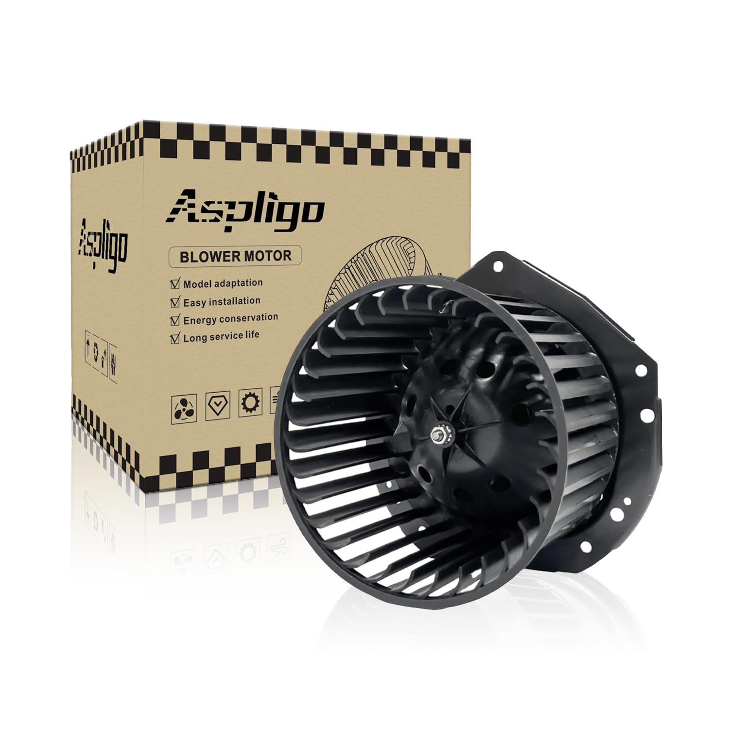 700103 AC Heater Blower Motor Fan Fit for GMC C1500 C2500 C3500 K1500 K2500 K3500 Yukon Safari G15 G25 G35 for Chevy Astro C1500 C2500 C3500 K1500 K2500 K3500 Tahoe Camaro Corvette Front Side