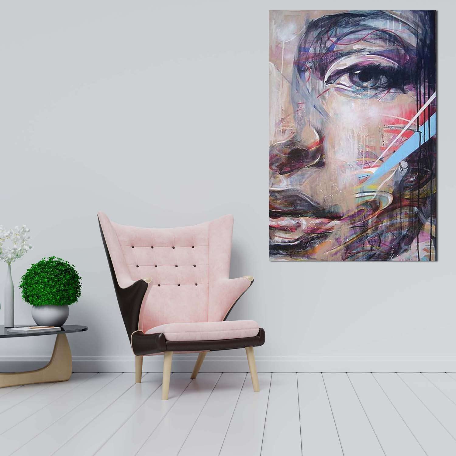 Startonight Leinwandbild In Lila | Dual-View Kunst, 80x120 Cm | Leuchtet Im Dunkeln
