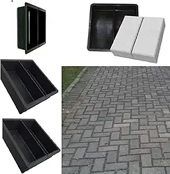 Kit 10 Forma De Bloquete Molde Bloco De Concreto 20x10x6 Paver Tijolinho