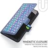 Funda Aroepurt Compatible con Zte Axon 7 Mini, Tapa Flip [con Protector de Pantalla de Vidrio Templado][Bloqueo RFID] QCAX-L 5