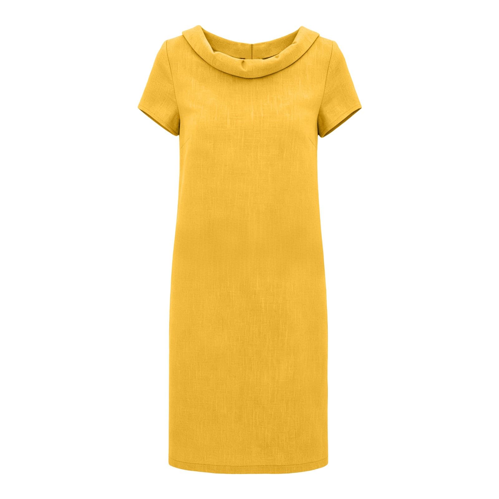 Robe décontractée Grande Taille à Manches Courtes, Coupe Ample, idéale pour l'été. Robe fourre-Tout Respirante pour Tous Les Jours.