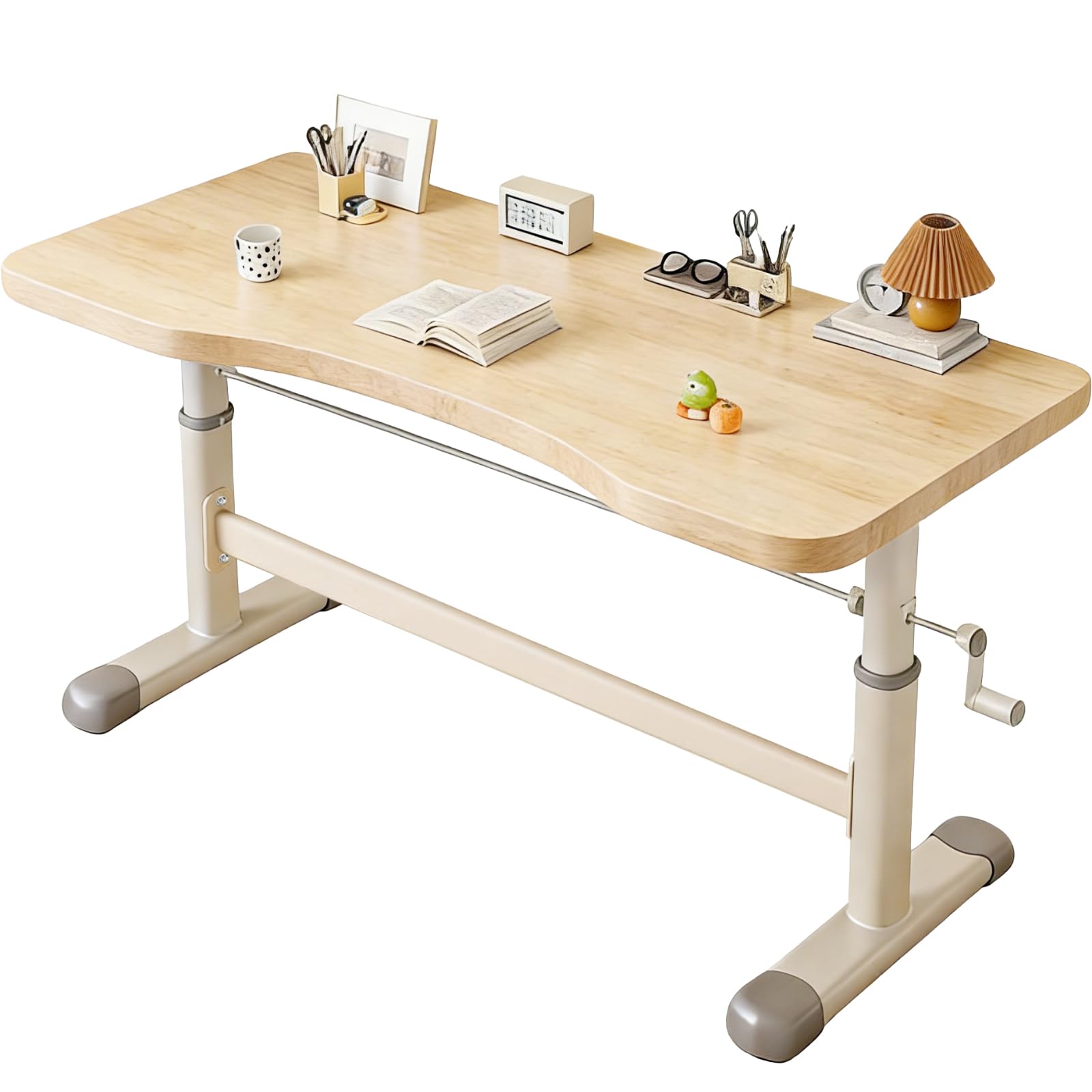 Bureau debout réglable en hauteur 120x60 cm à manivelle