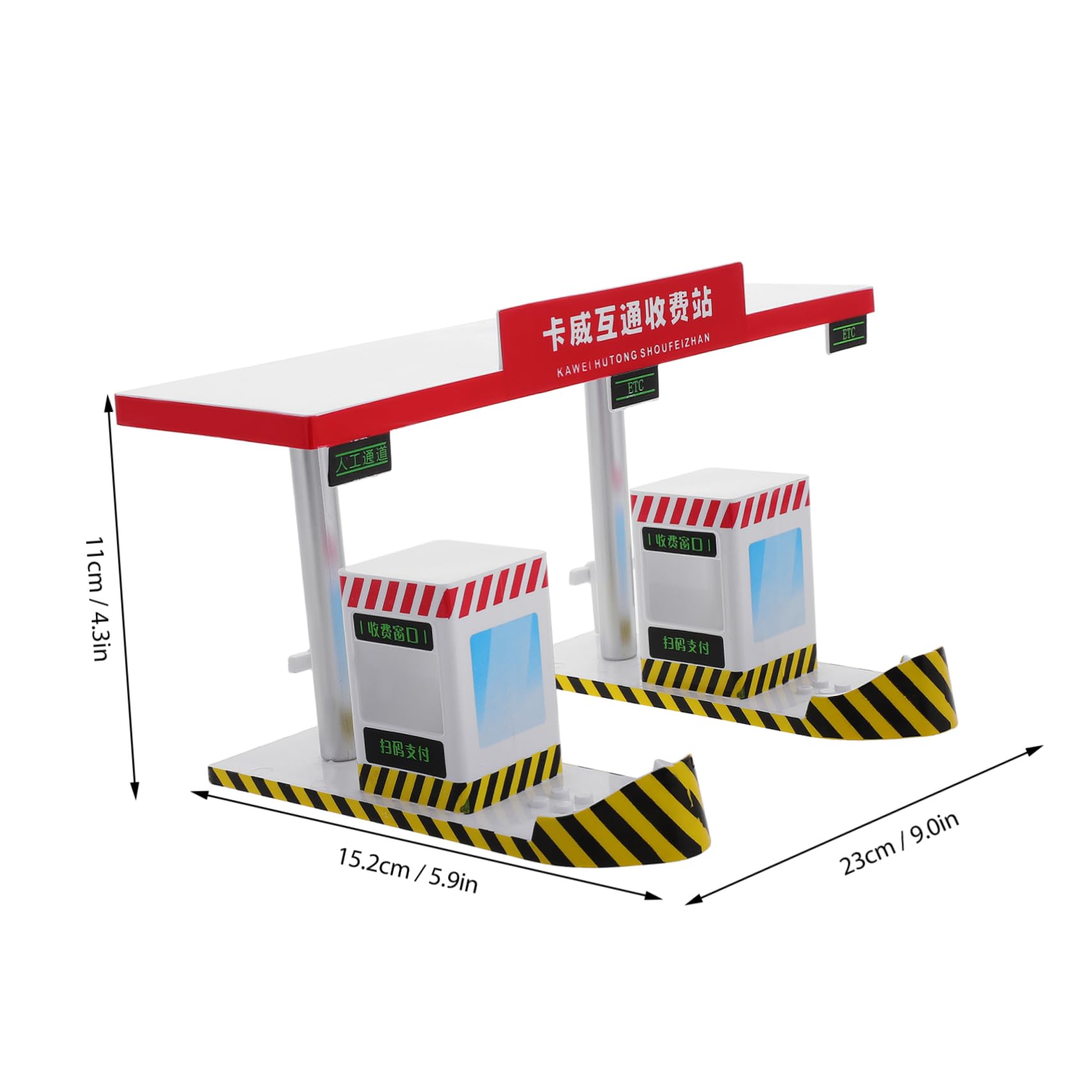 Toyvian Barriera Giocattolo in Plastica Design Realistico, Gioco Educativo e Interattivo per Bambini Durante