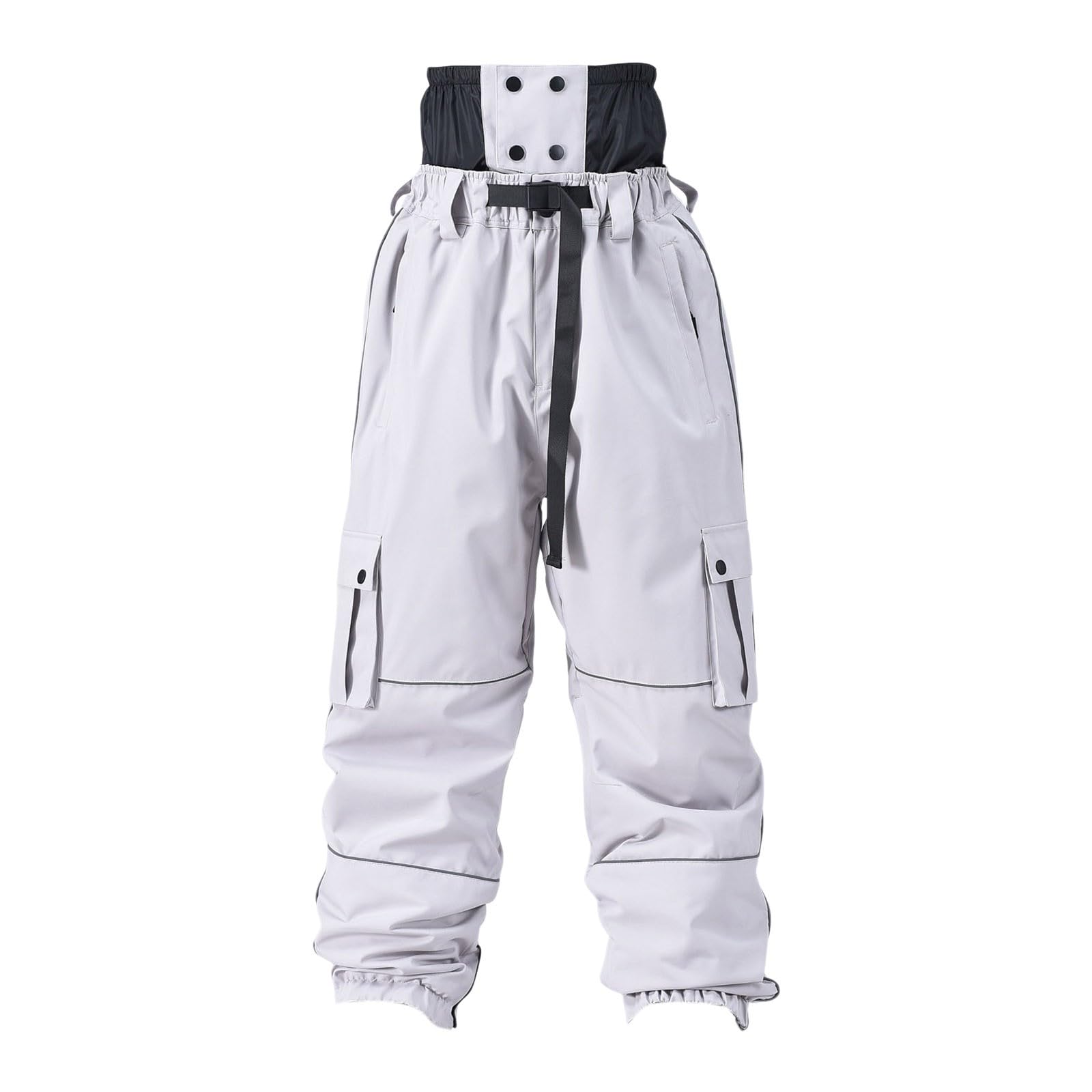 Sunnyuk Completo Sci Uomo Salopette Sci Taglie Forti Tuta Impermeabile Elasticizzati Pantalone Invernale Montagna Pantaloni da Neve Snowboard Termici Curvy