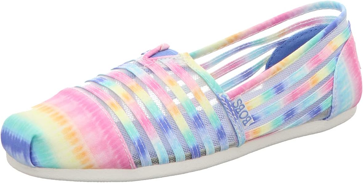Bobs Plush - Daisy Darling. Sheer panel floral slip on womens Ballet Flat
