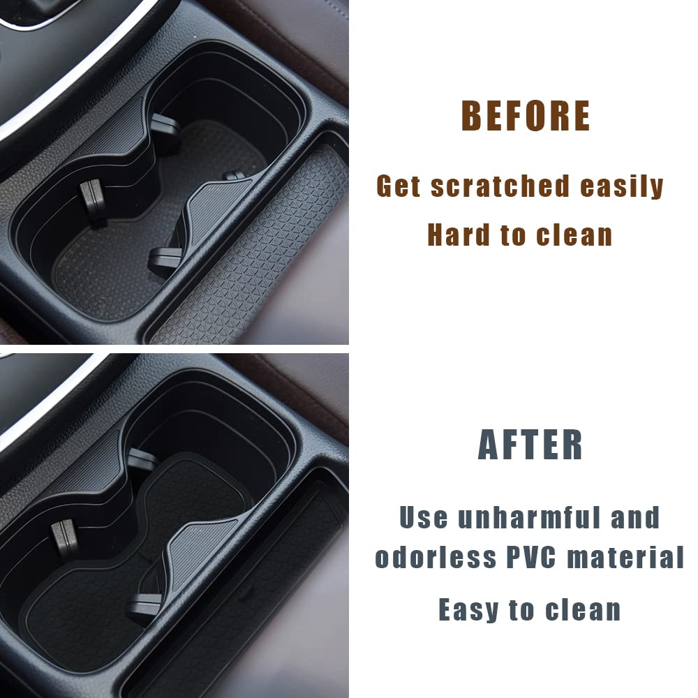 Muslogy Per CR-V 2023 PVC 18 Pezzi Inserti Portabicchieri Console