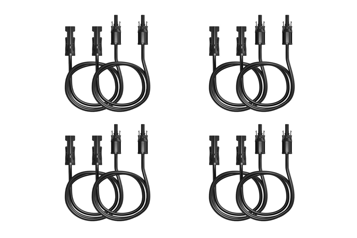 Powerness® 10m PV-Solarkabel, 4mm² mit MC4-Stecker, PV-Verlängerungskabel für Balkonkraftwerk & Photovoltaikanlagen (8×10m, 4mm²) (0% MwSt)
