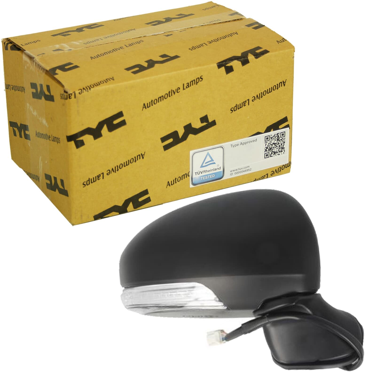 TYC 336-0117 Espejo retrovisor para ajuste elect. espejo convexo calefactable derecha Compatible con TOYOTA AVENSIS Ranchera familiar ZRT27, ADT27 AVENSIS Sedán ZRT27, ADT27