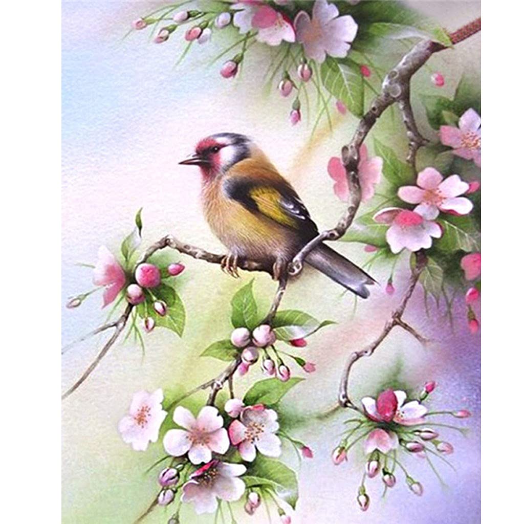 Kits de forage complet diamond painting motif fleur de pêche à offrir