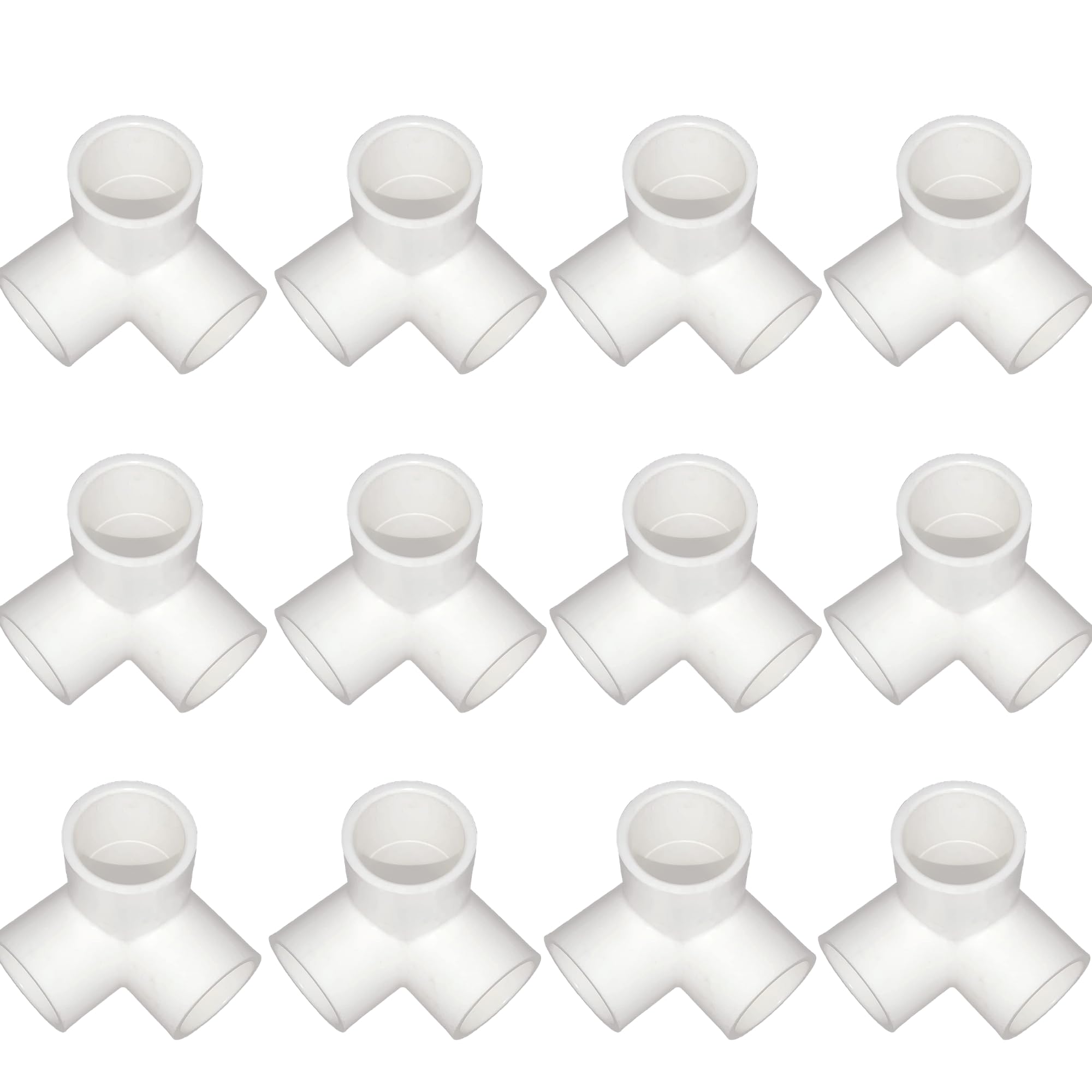 Aitchcy Three way PVC Elbow 20mm | 3 Way elbow for 1/2 Inch Upvc pipe | 3 Way PVC Pipe Joint | Three way Connector for Furnitures & Structures | 3 Way Connectors Heavy duty 20mm (12 Pcs Pack)-image-9