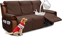 Vista 49 de XINEAGE Funda para Sillón Reclinable Resistente al Agua, Fundas Antideslizantes para Silla Reclinable para Silla Reclinable con Bolsillos, Fundas