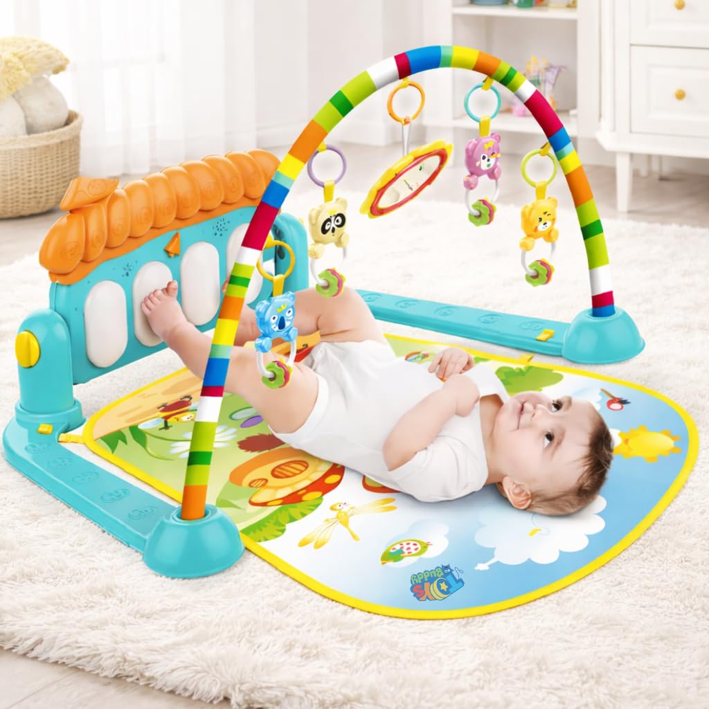 ToysBuddy Kick and Play Multi-Function ABS High Grade Plastic Piano Baby Gym and Fitness Rack Products