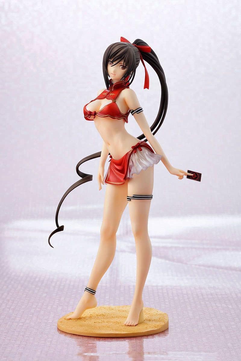 Figura de juego de anime de 24 cm, juguete de hoja brillante Sakuya Playa Traje de ba?o chica PVC figura de acci?n modelo estatua anime personaje coleccionable decoraci?n de computadora