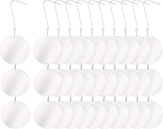 GORGECRAFT Deterrent Discs 15PCS Reflective Discs Bird Scarers Reflector Woodpecker Pigeon Crow Hawk Goose Seagull Deterrent for House and Garden
