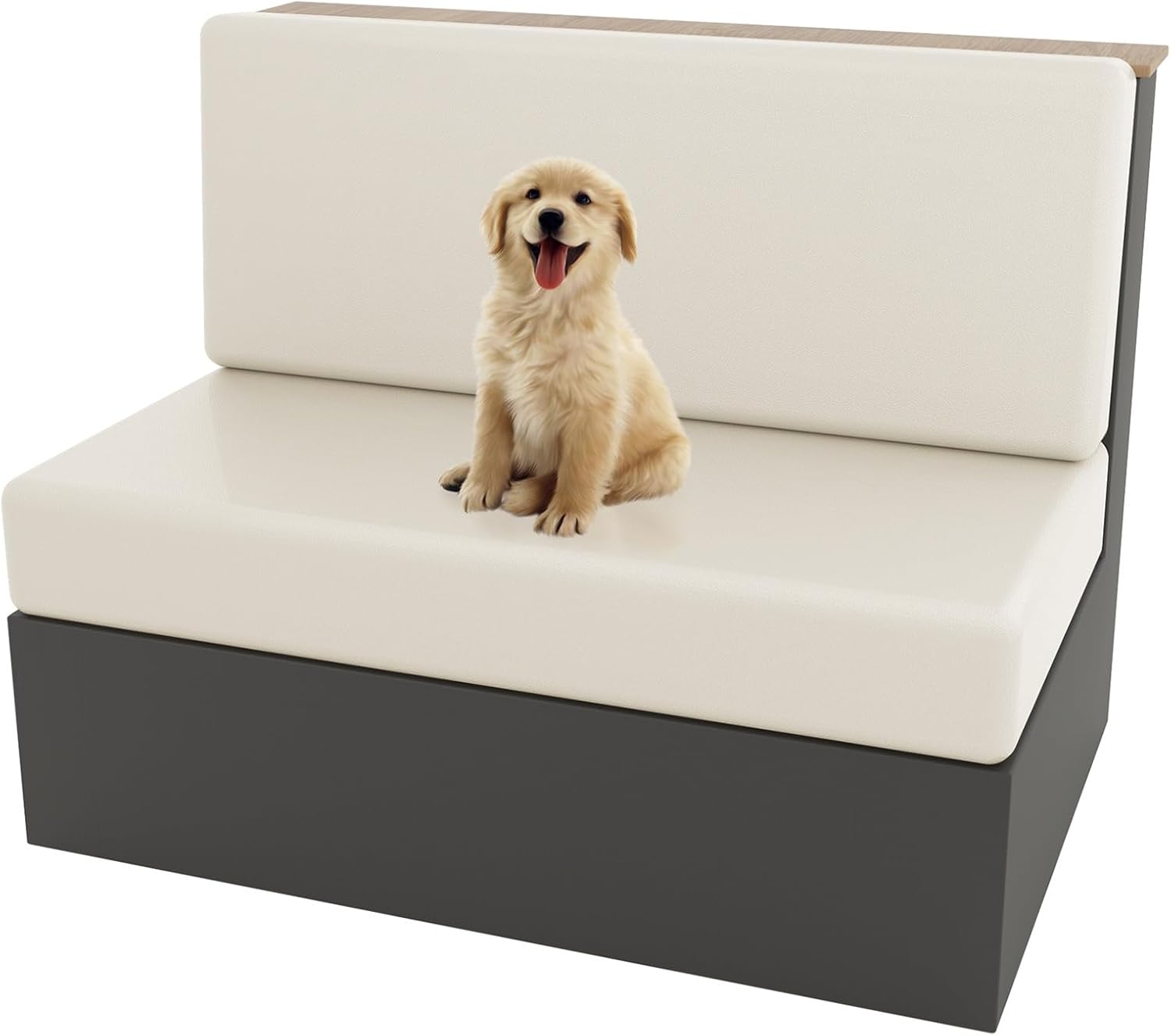 FXBZA RV Dinette Cushion Covers - PU Waterproof Stretchable RV Camper Car Bench Covers - RV Couch Cover Booth Seat Cover RV Camper Car Bench Cover (White)