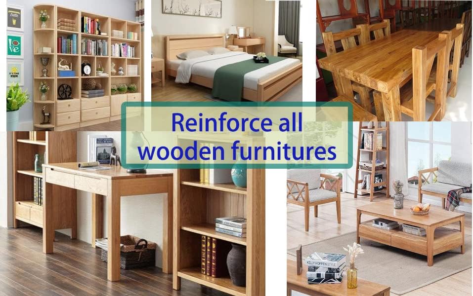 Miniatura 7 de Soporte de esquina de acero inoxidable negro, soporte en L, soporte de esquina resistente, soportes de ángulo grande, soportes de metal para madera