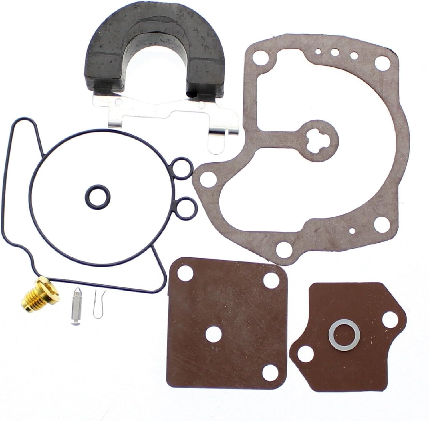 MARKGOO 0439078 Carburetor Rebuild Kit with Float Replacement for OMC Johnson Evinrude Outboard Engine 90-300 HP Boat Motor Carb Repair Parts 435677 435752 434399 398558 396676 439079 0439079 439078