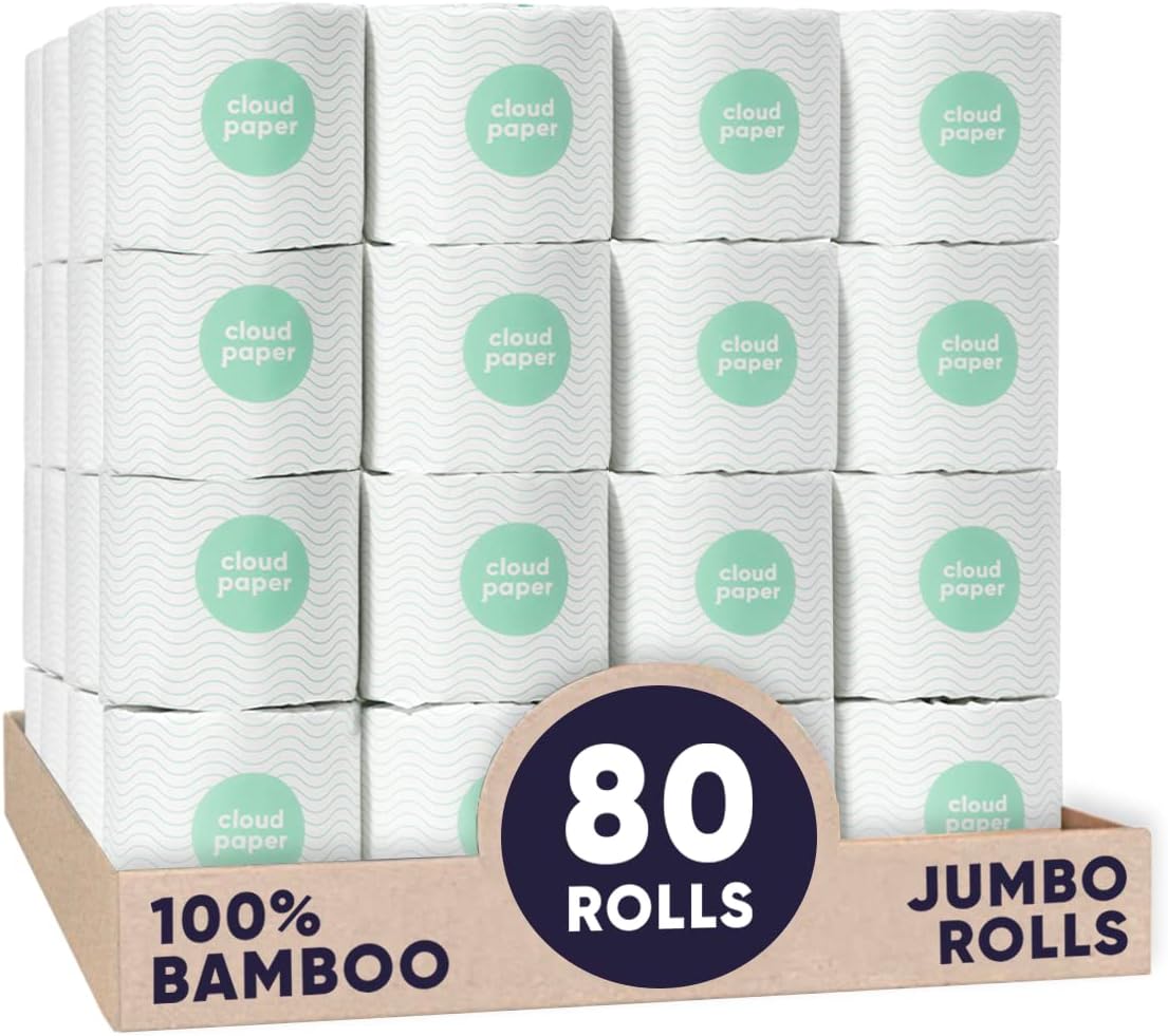 Cloud Paper Bamboo Toilet Paper 80 Rolls Of Eco Friendly