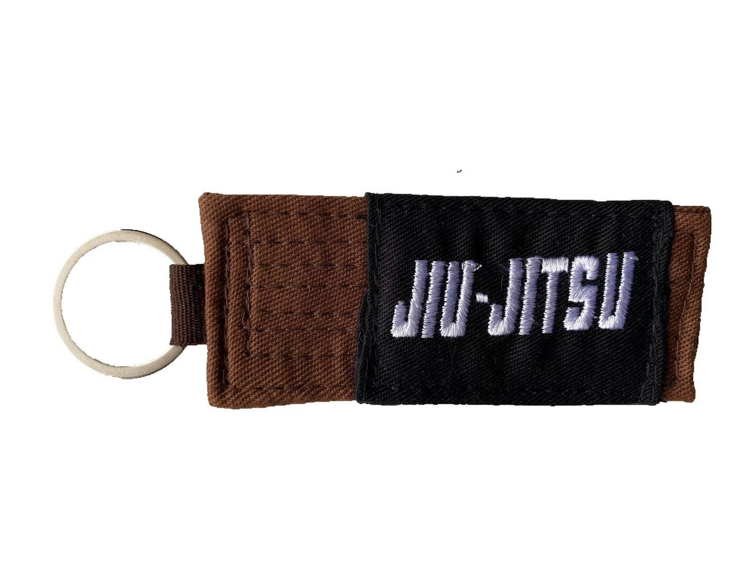 Oss-Bjj Combat Sports Unisex Brownbelt Bjj Jiujitsu Rank Keychain Accessories Brazilian Jiu Jitsu Gear All Belt Rankings Gift Key Chain, One Size